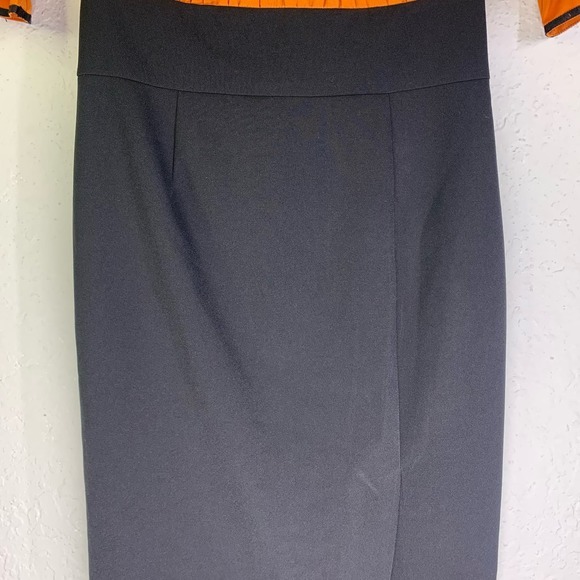 MARCOBOR Orange & Black Tiana Ruffle Midi Pencil Dress - NWT - Picture 5 of 15